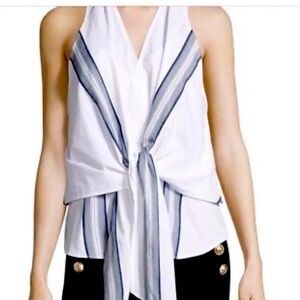 Derek Lam 10 Crosby Poplin Wrap shirt